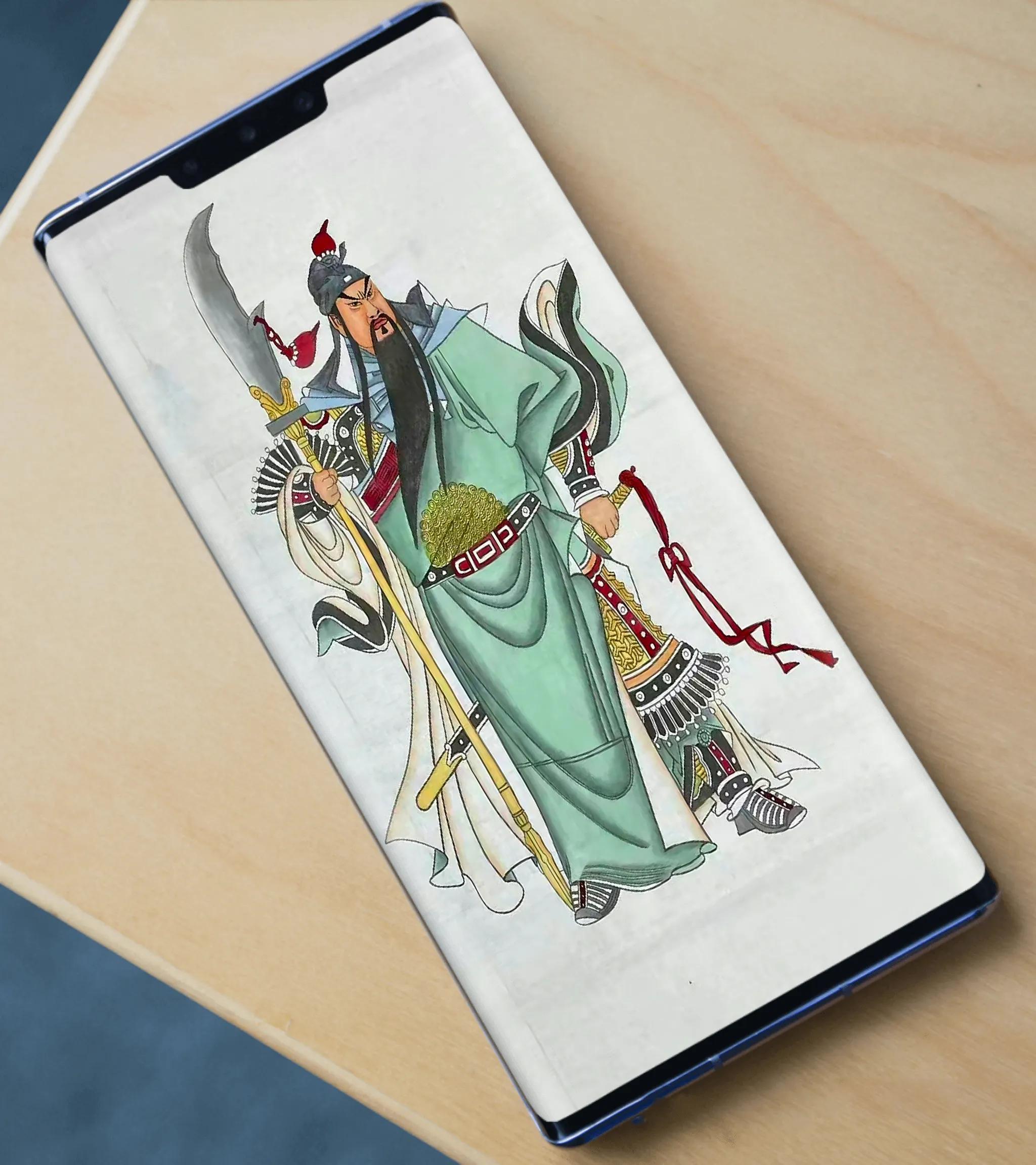 武财神关公高清手机壁纸,武财神图片壁纸高清大图