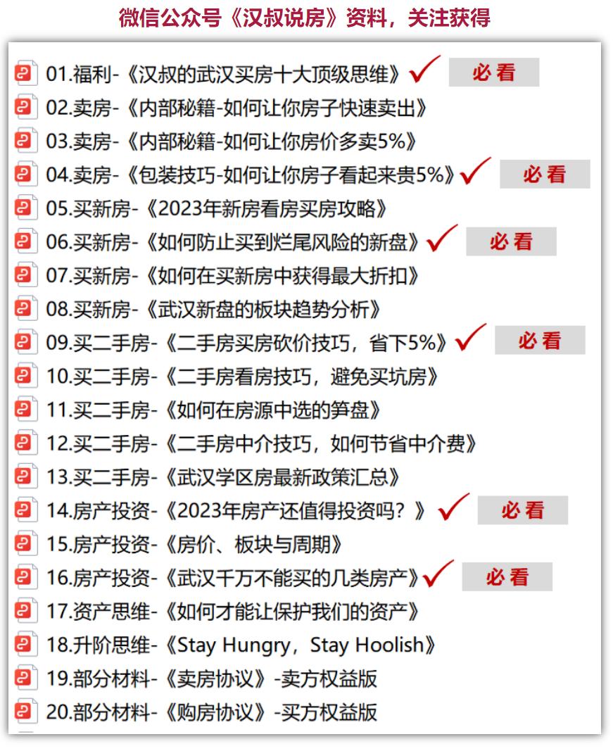 武汉买房人要求,武汉刚需买房全过程