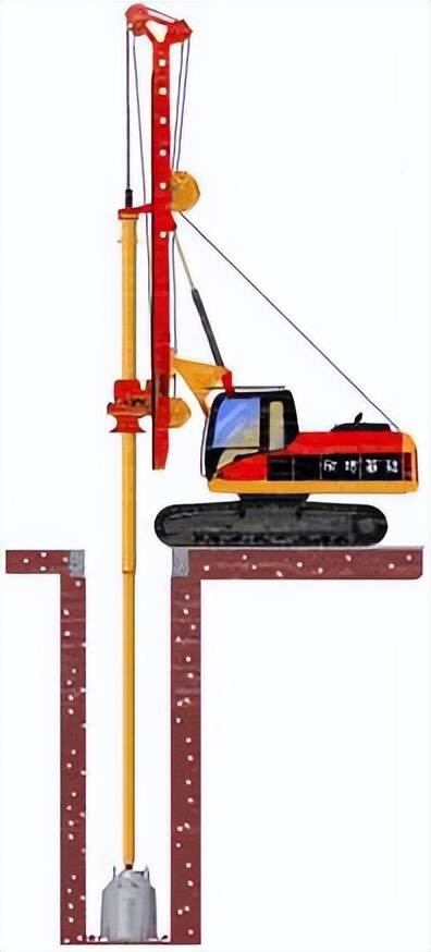 旋挖钻机咬合桩施工流程,螺旋挖钻机施工视频