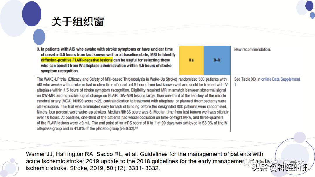 关于急性缺血性卒中静脉溶栓决策的若干问题