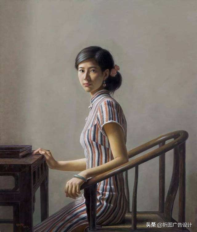 艺术家顾致农教授油画作品——古典美女人体油画欣赏