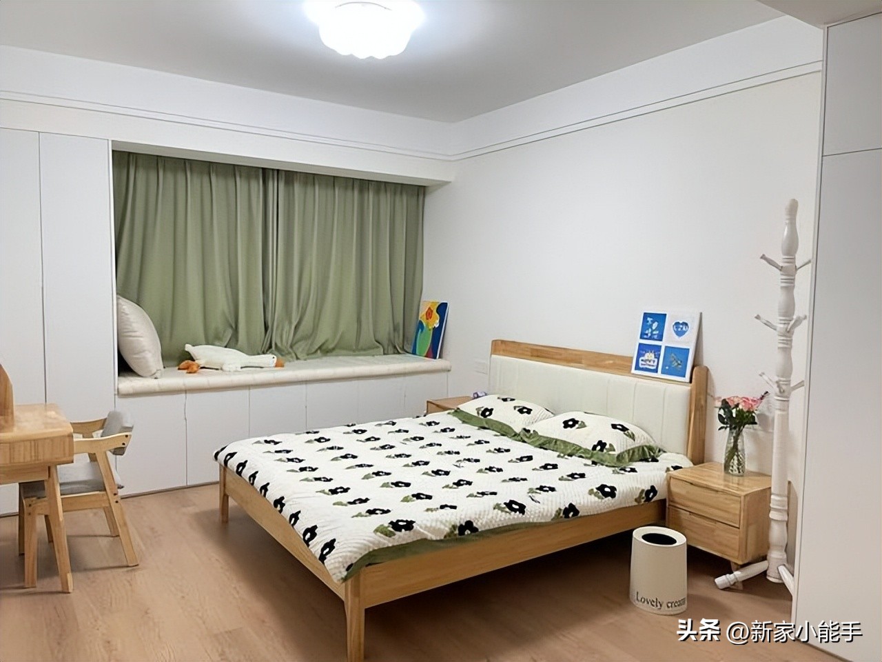 装修房子轻奢法式奶油风三室一厅,新房装修极简奶油风