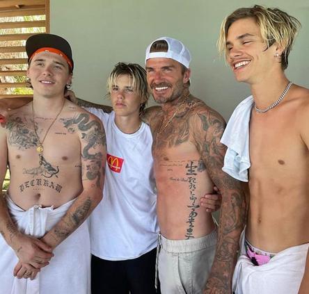 贝克汉姆家族成员近照,贝克汉姆21岁大儿子成豪门女婿