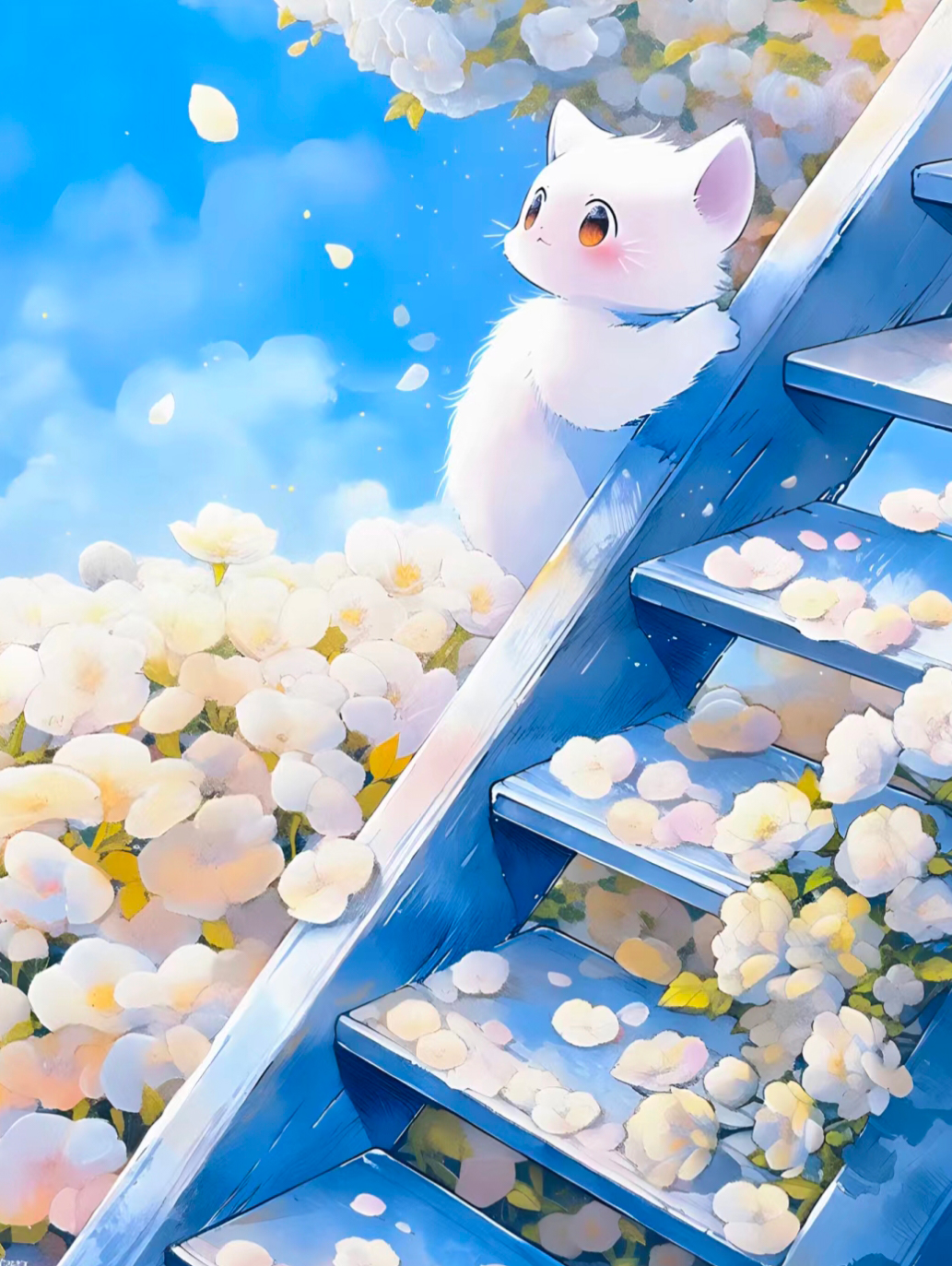 猫咪高清壁纸4k全屏60帧,萌萌哒粉色花篮里的猫咪图片壁纸