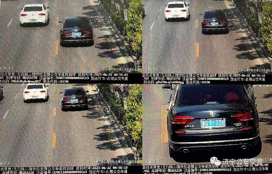 交警严查公交车道占道行为,明起占用公交专用道将被处罚