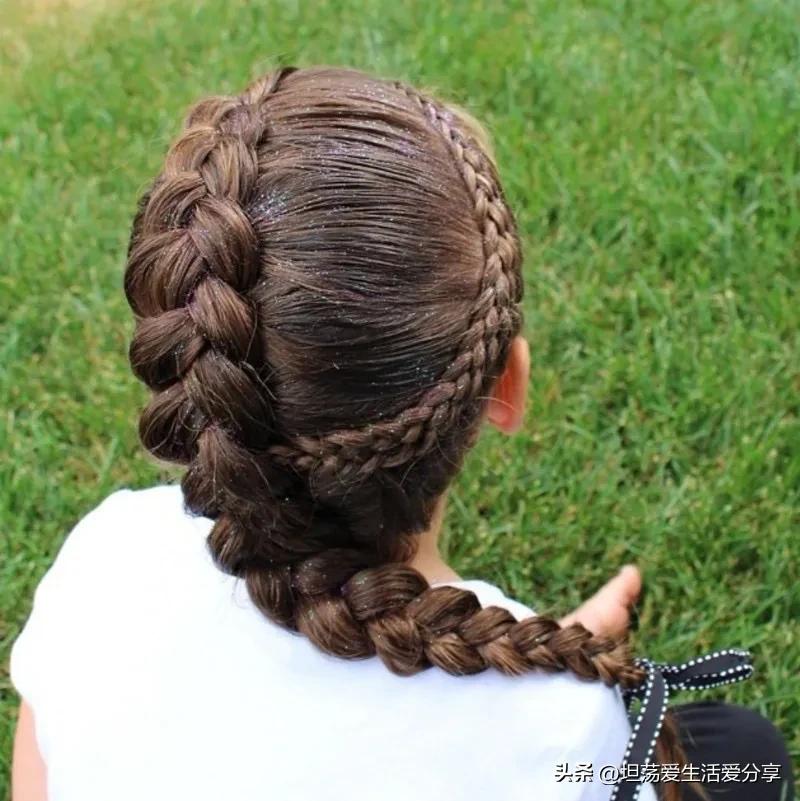 简易又日常的儿童编发,仙气十足的简单编发儿童女