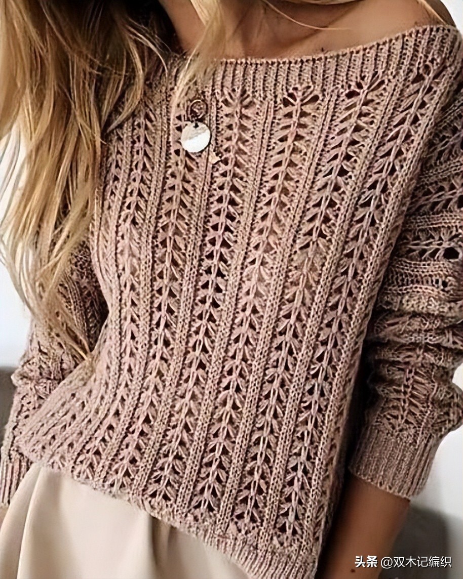 插肩袖套头毛衣花样图解,最简单套头的毛衣花样图案