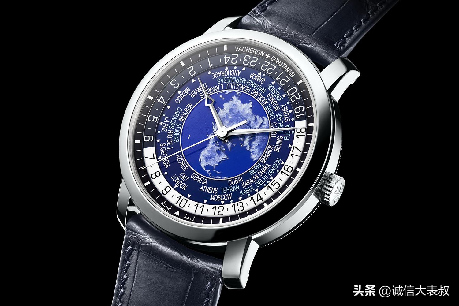 江诗丹顿overseas万年历计时腕表,珐琅腕表江诗丹顿