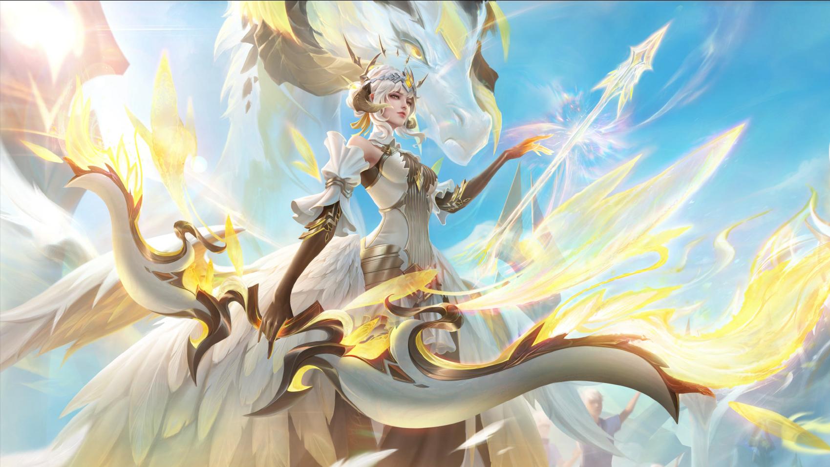 王者荣耀伽罗炽翼辉光对比太华,王者荣耀炽翼辉光