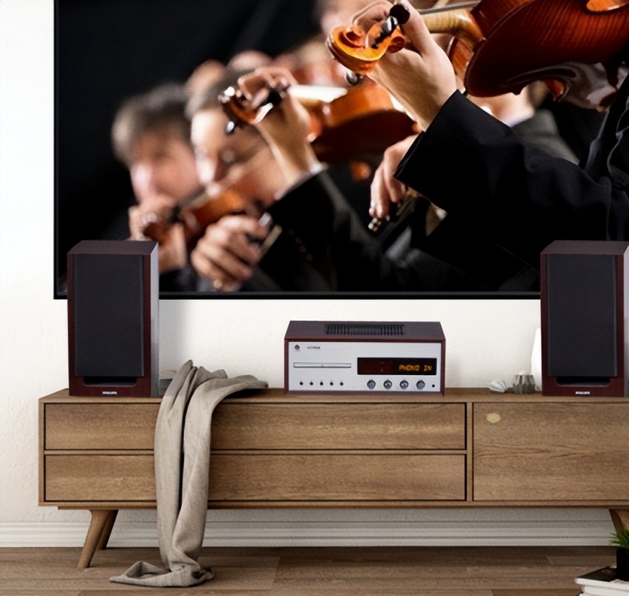 飞利浦高保真桌面蓝牙cd音响,飞利浦最好的复古音箱