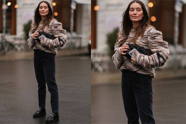 毛衣宽松怎么穿更好看,宽松毛衣怎么穿出高级感