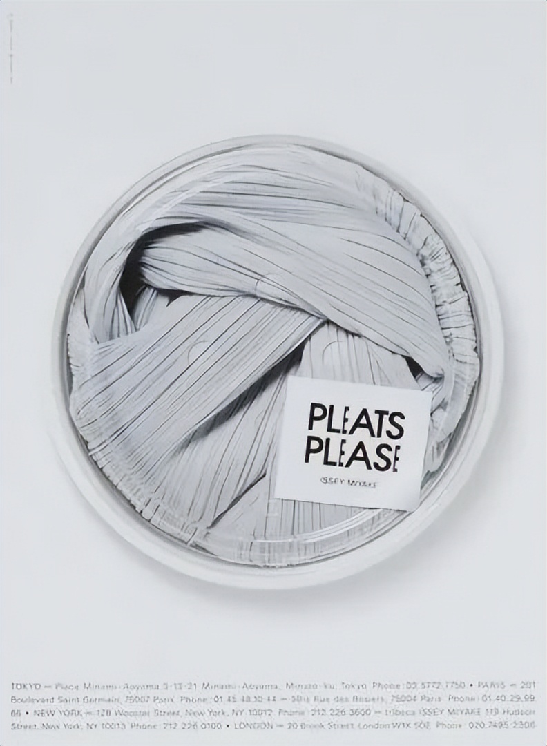 三宅一生的海报，设计同样是绝了