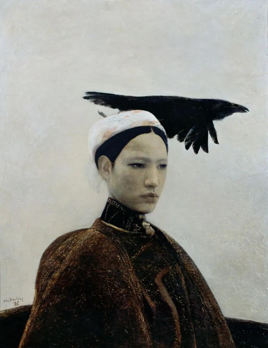 罗中立何多苓油画欣赏,何多苓人物油画教学视频