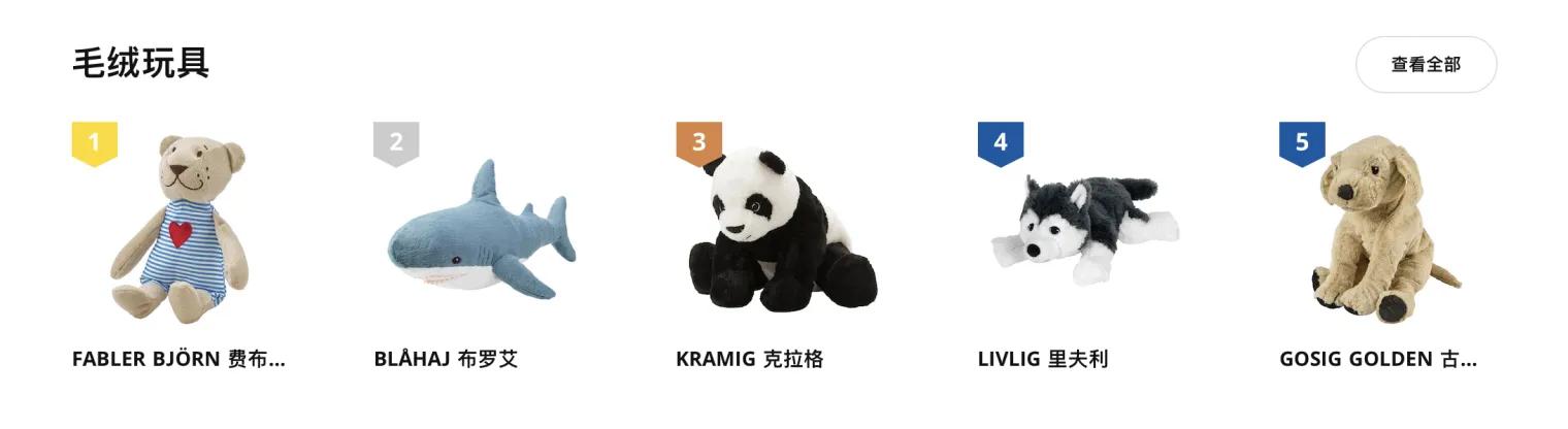 宜家在售玩偶,宜家家居的玩偶