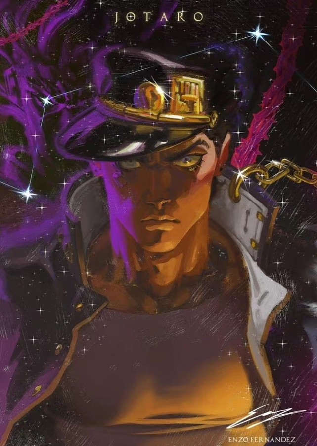 怎么画jojo大乔,jojo大乔临摹作品