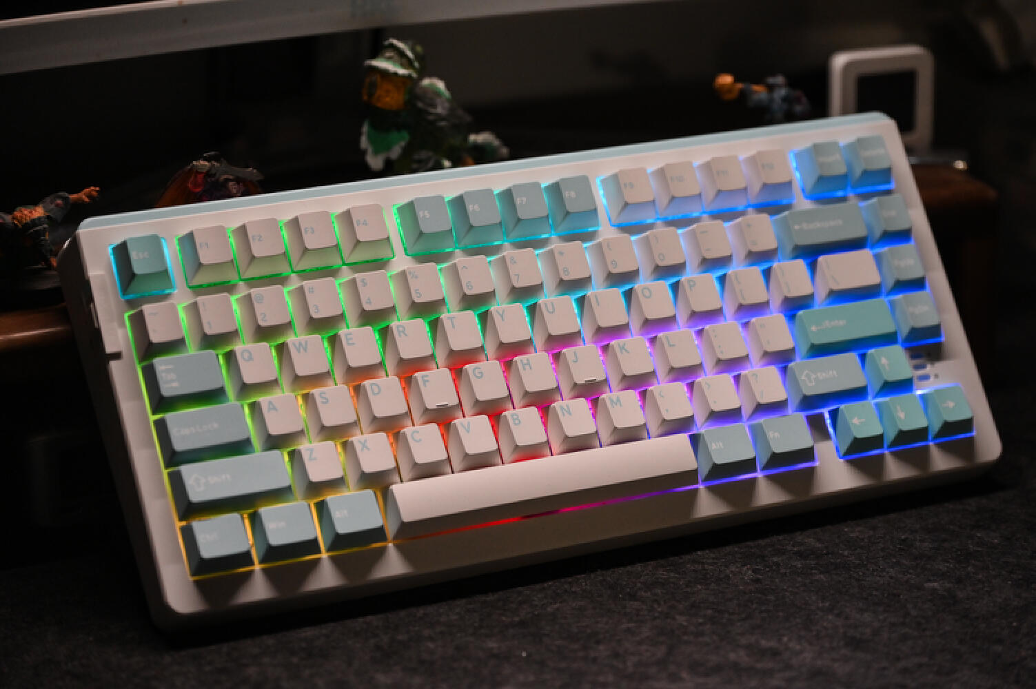 达尔优键盘a87紫金轴功能介绍,达尔优a81键盘评测