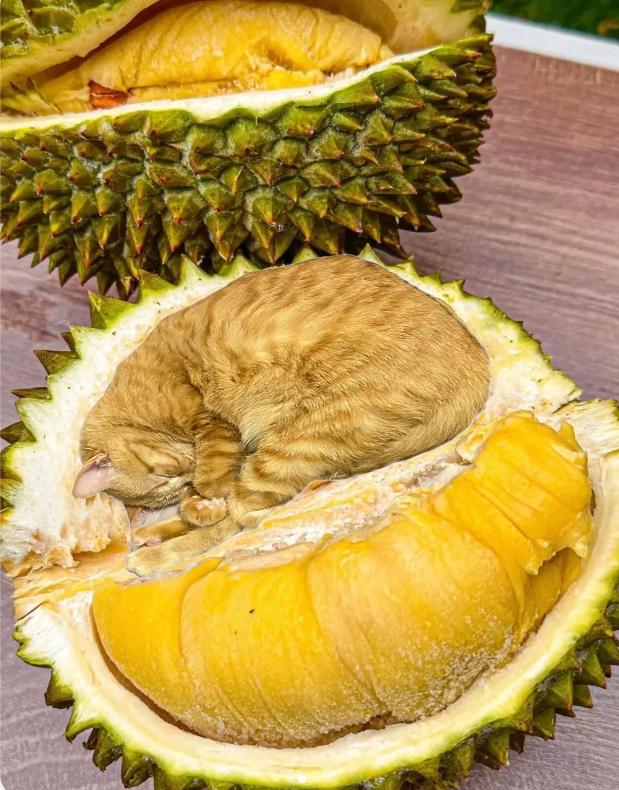 榴莲有点开口了有点长毛,榴莲靠近核的地方像长毛