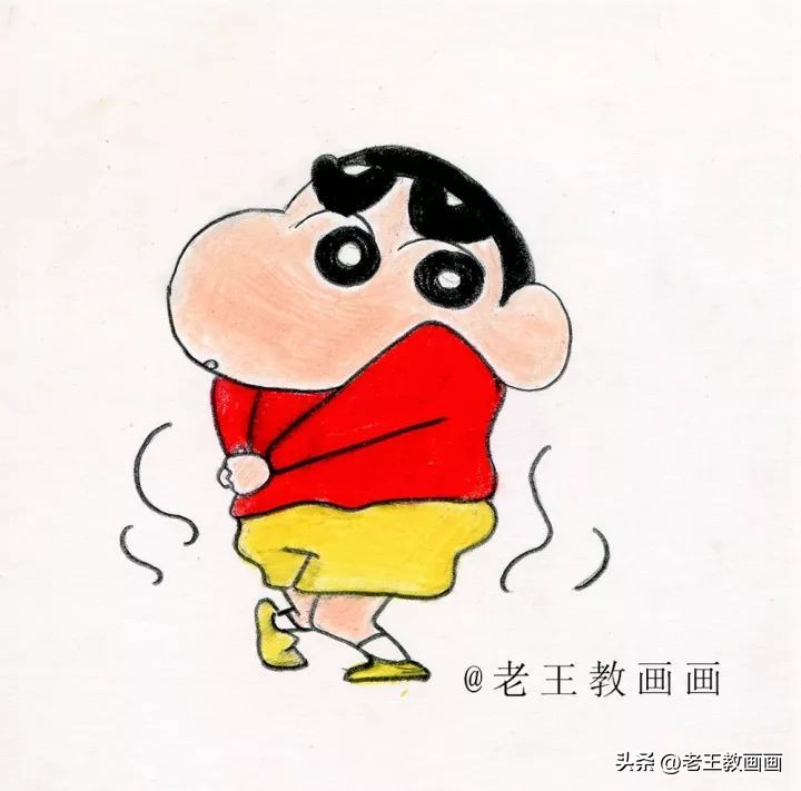 蜡笔小新一家人简笔画怎么画,画蜡笔小新的简笔画怎么画最难的