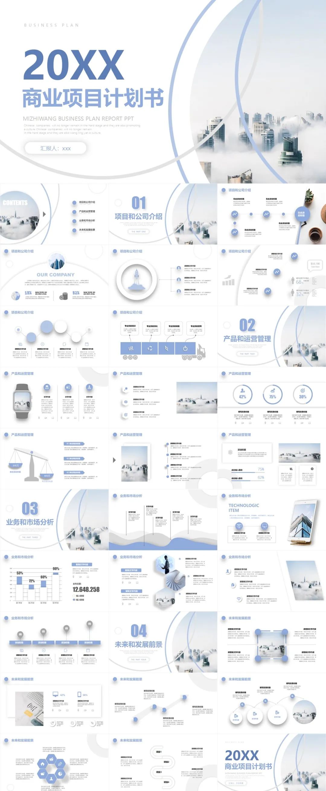 高端大气的商业计划书ppt,商业计划书ppt模板30张
