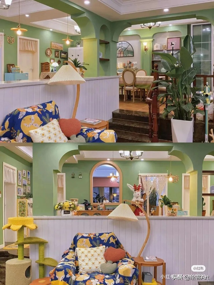 插画师的家里,插画师笔下温馨的家