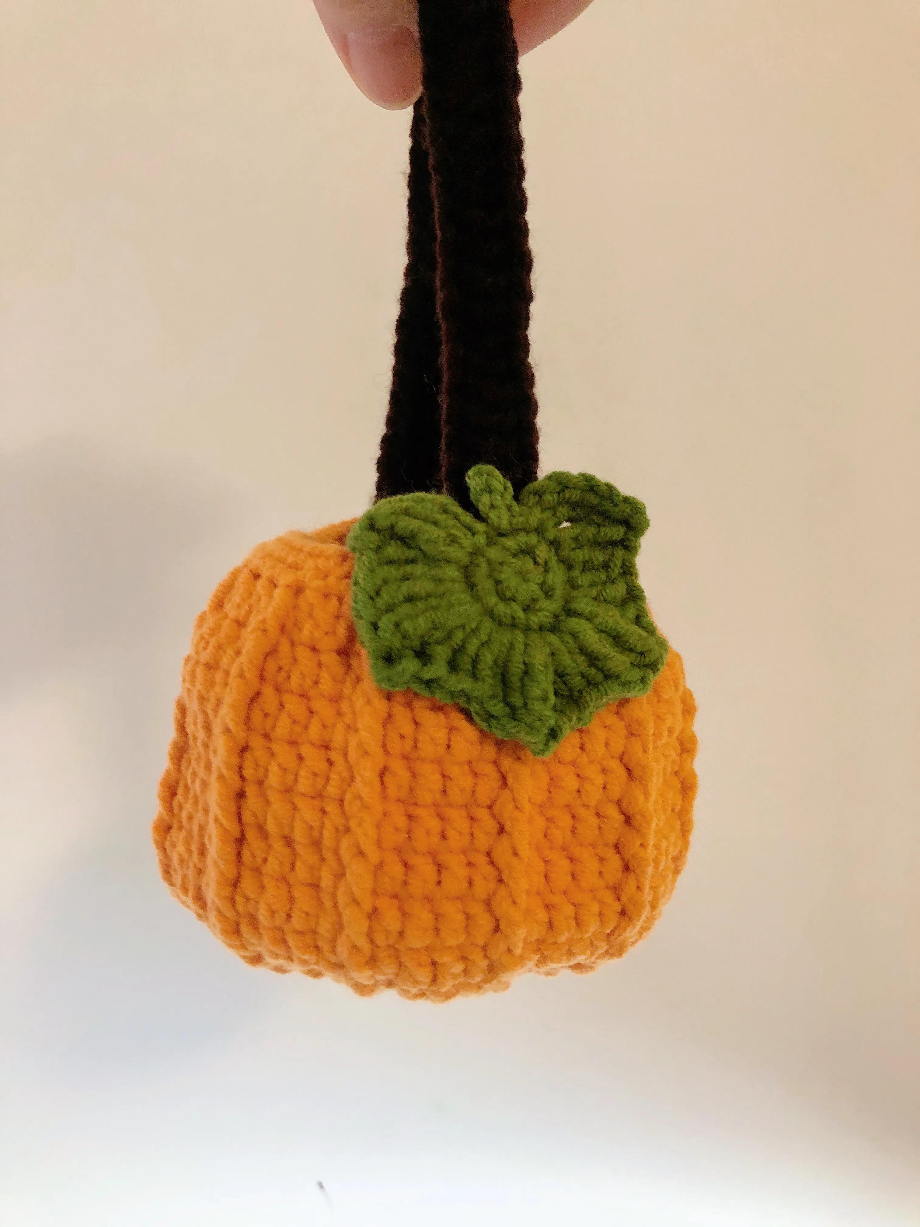 南瓜手提收纳包的视频教程,南瓜包包手把手教程