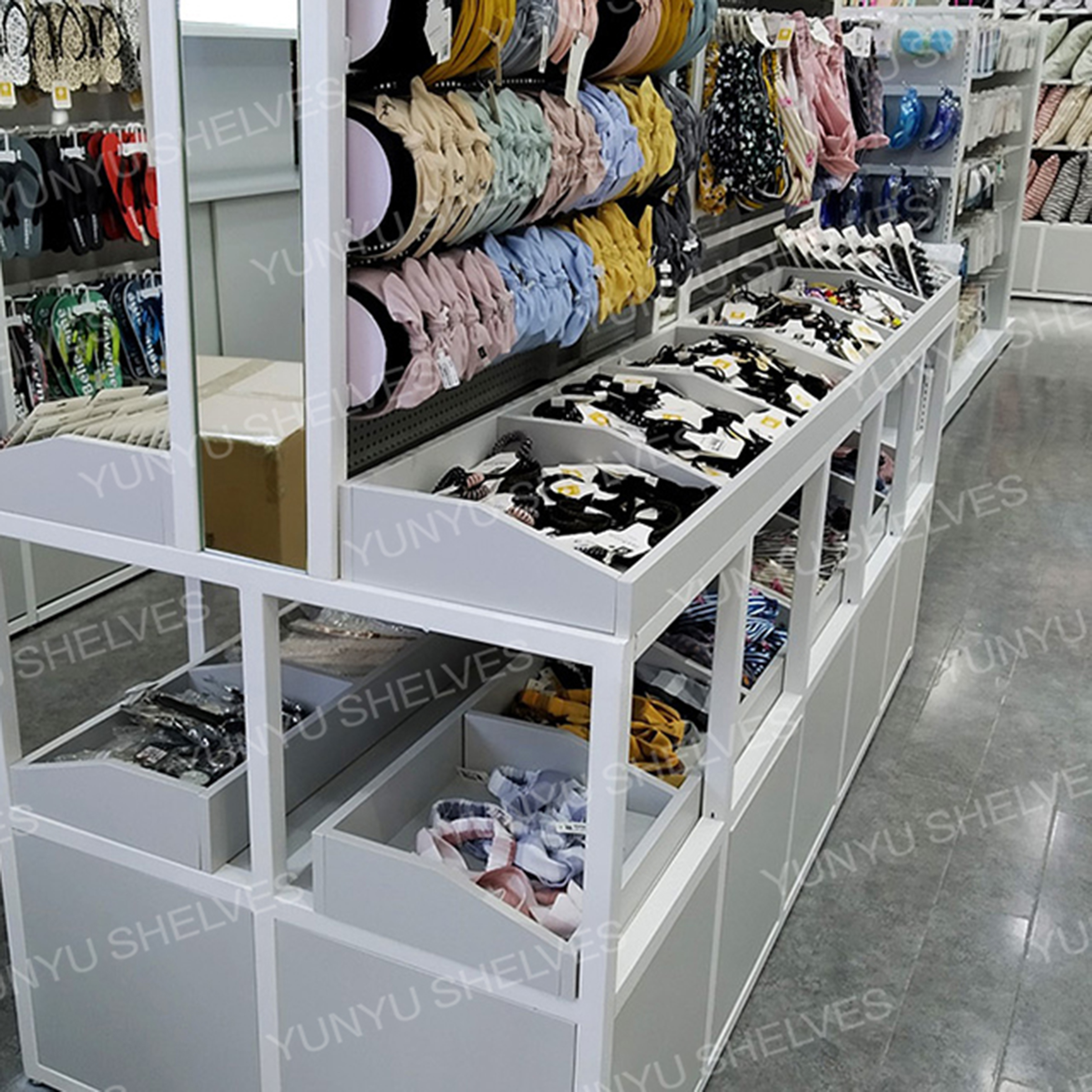 饰品百货货架摆设布局图,饰品店货架摆放方法