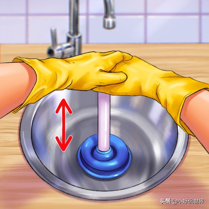 水槽排水口堵塞疏通方法,疏通水槽的方法
