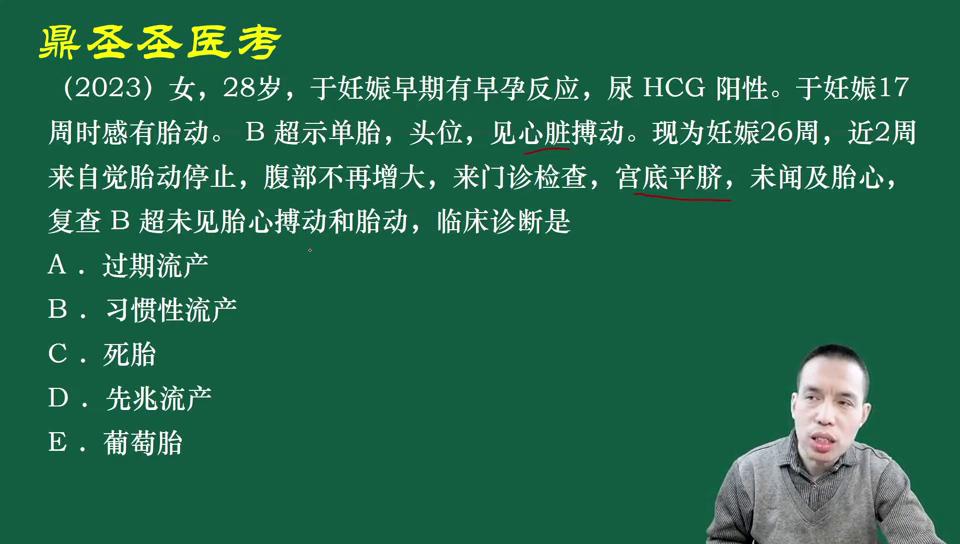 鼎圣医考：流产考点提示