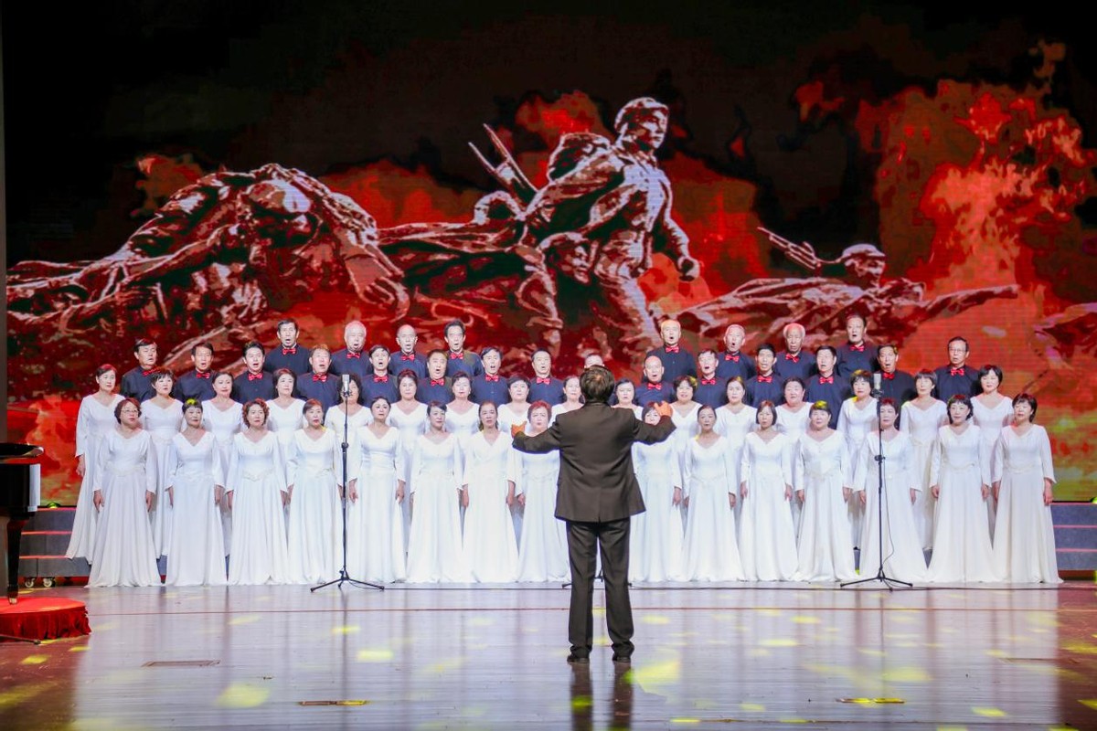 北京通州漷县合唱团表演,通州区机关文艺汇演