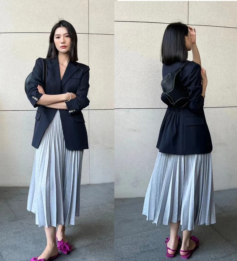 春秋季节小西装牛仔裤搭配,春天穿小西装牛仔裤