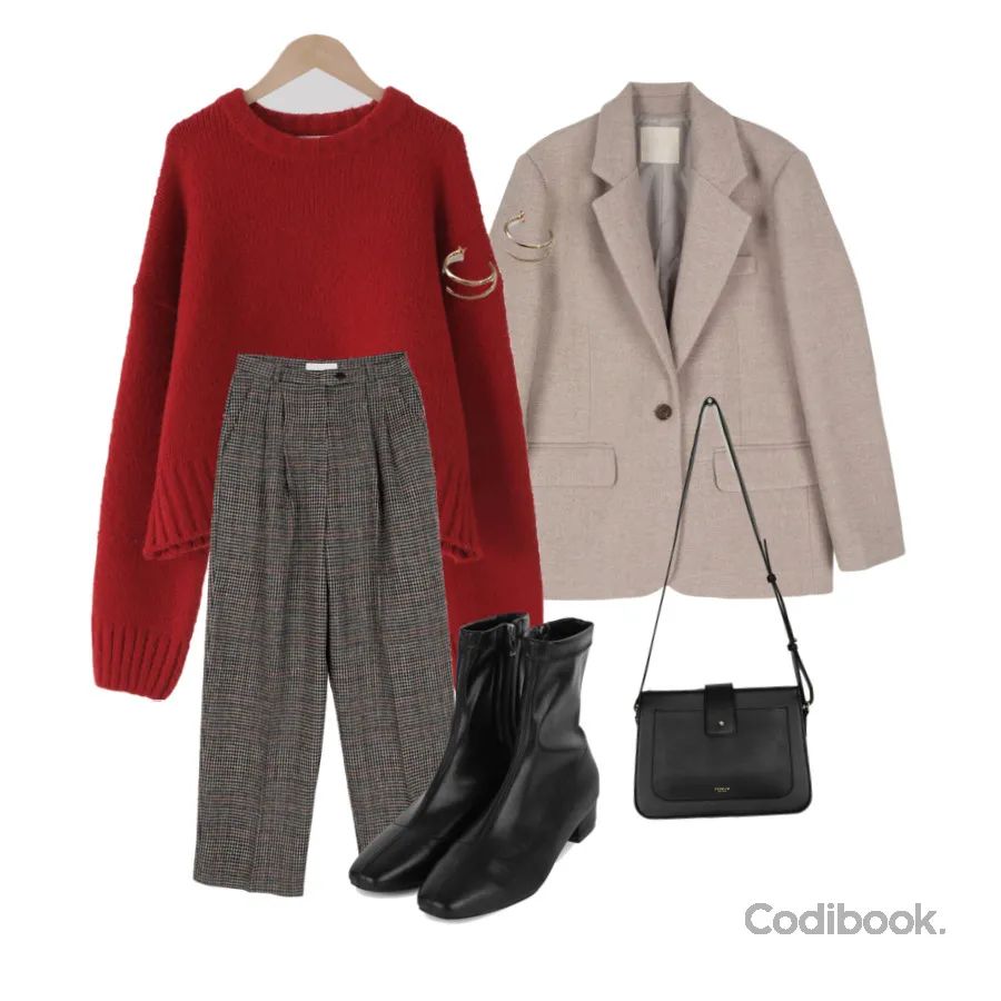 红色系穿搭过年成熟,红色系穿搭过年高级感