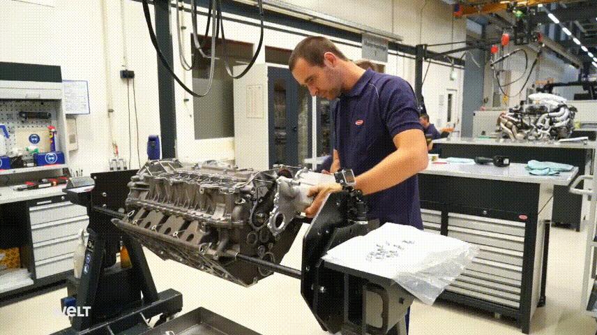 布加迪95968拼装教程,高清实拍布加迪