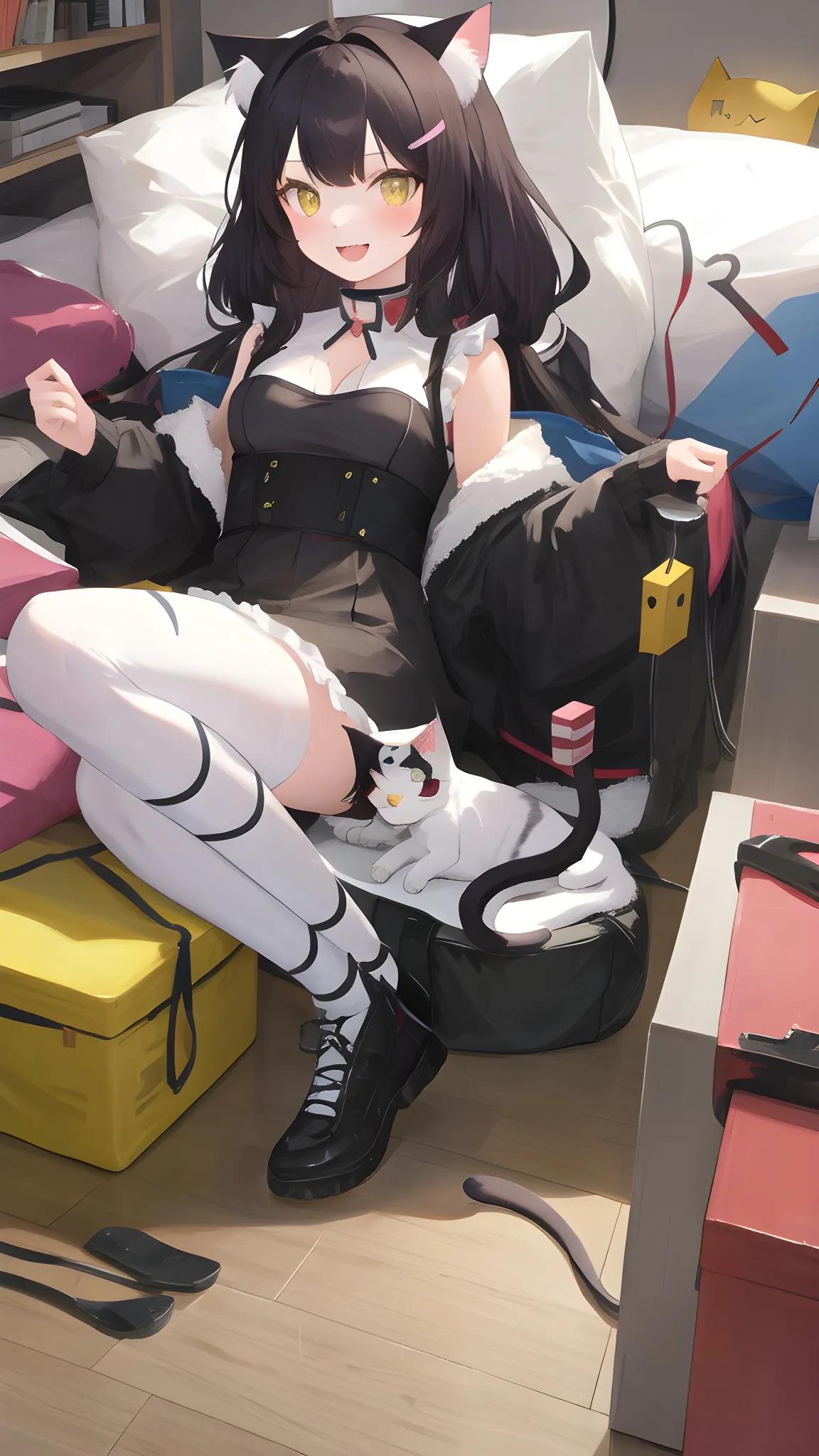 动漫猫壁纸图片大全集,横屏动漫猫壁纸