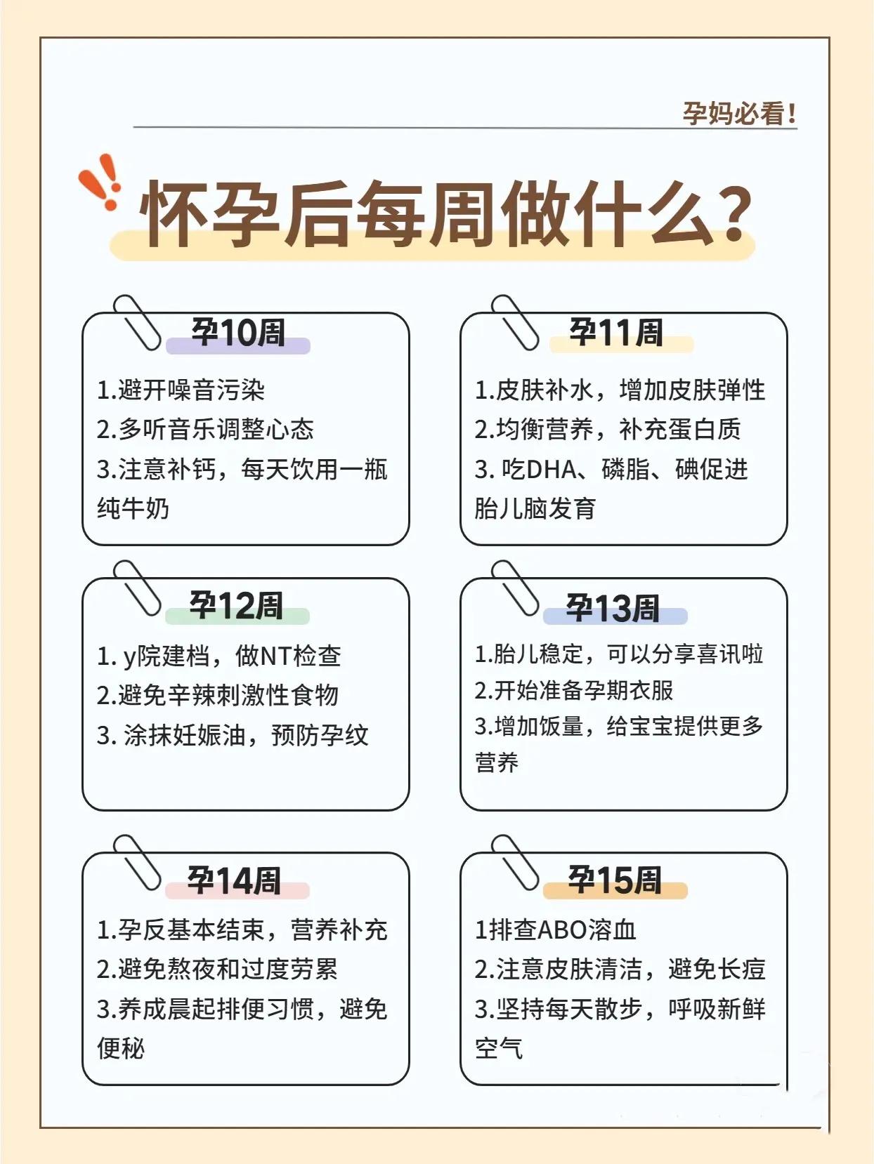 怀孕后每个月要做什么,怀孕后三个月注意事项及禁忌
