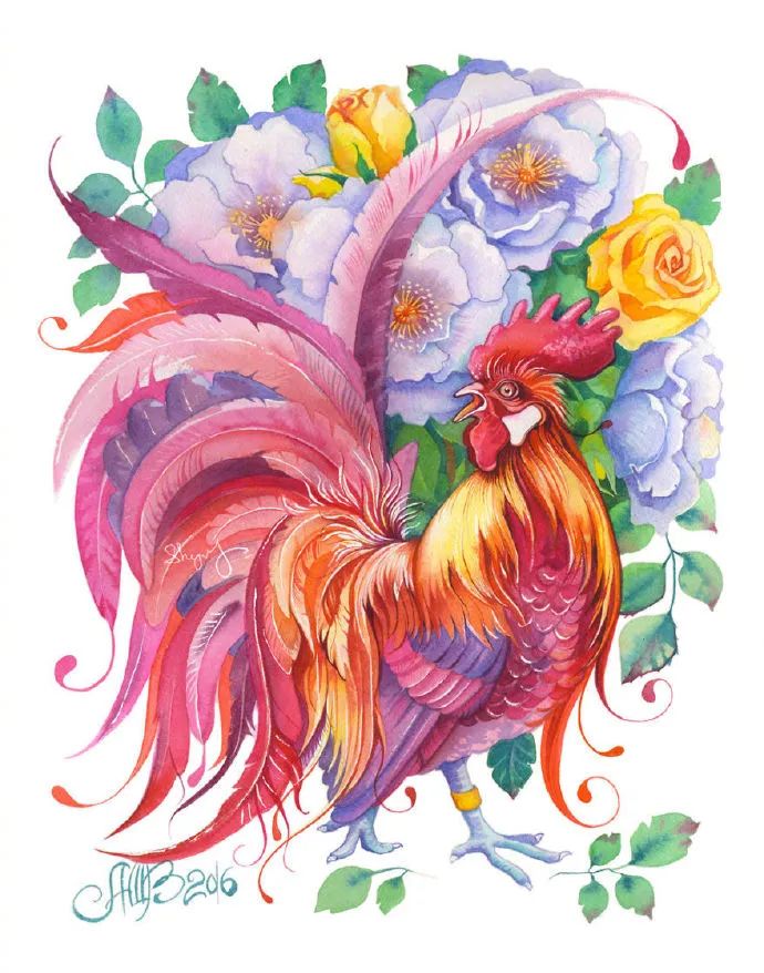 大神级水彩作品看完肯定不后悔,40张笔触狂放的水彩