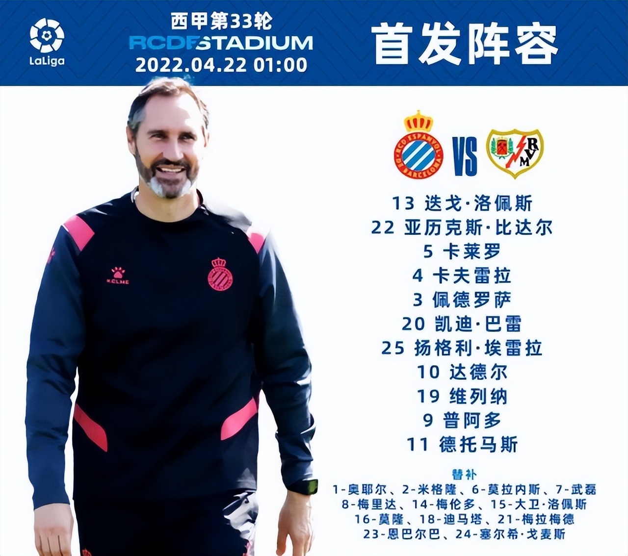 西班牙人0:1巴列卡诺,武磊帽子戏法西班牙人4比0