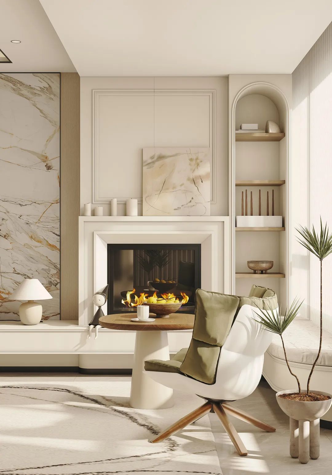 示觉设计|170㎡中粮瑞虹海景壹号,自然系轻法柔和私宅