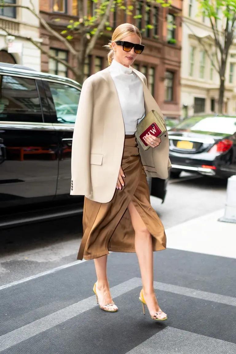 大码西装套装裙冬港风,时髦精蓄力款西装裙