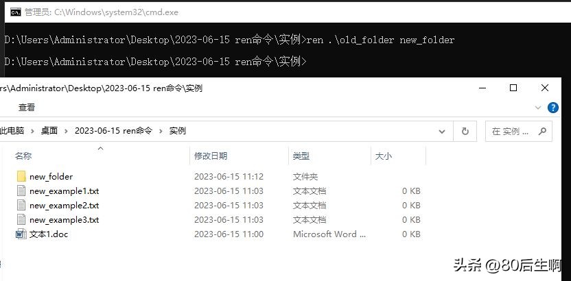 ren命令的批量使用方法,如何用ren命令批量修改不同文件夹