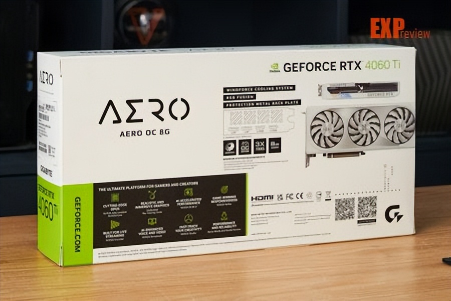 技嘉RTX4060TiAEROOC8GB雪鹰显卡评测：极简外观，显存潜力可观