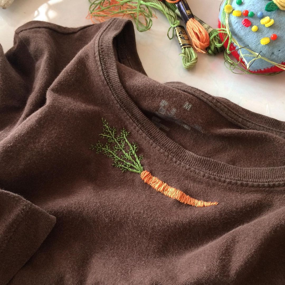 一针一线日本纯手工刺绣,日本刺绣简单又漂亮