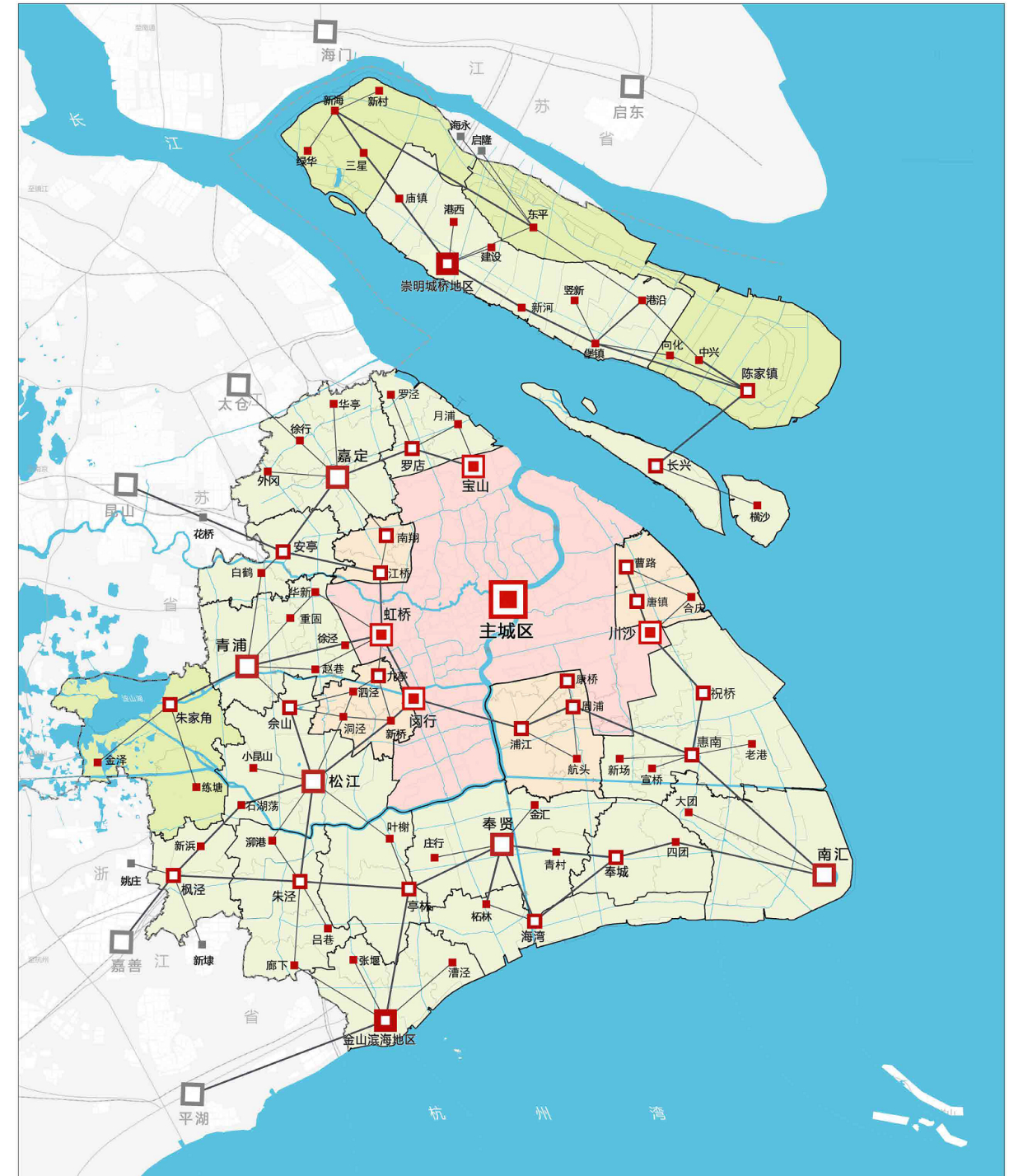 上海主城区的特点,上海主城区范围划分图