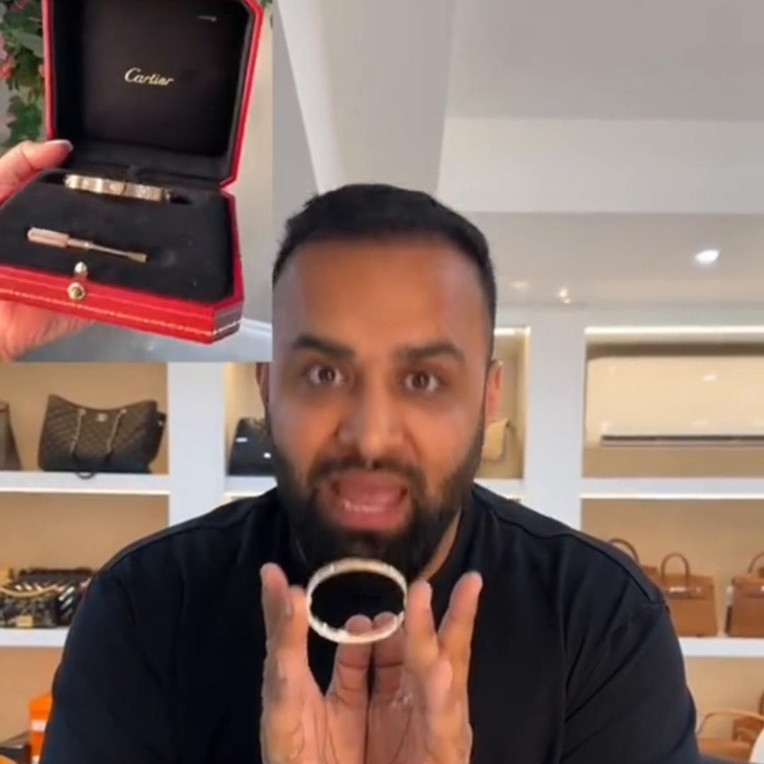 卡地亚手镯ip6688真假鉴定,卡地亚手镯g750真假辨别方法