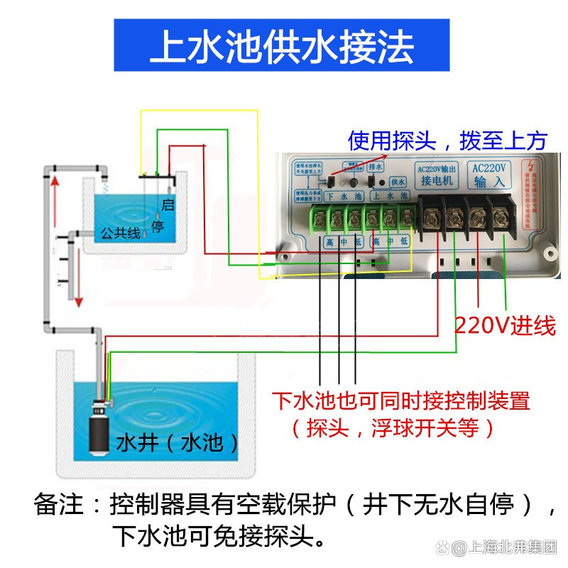 220瓦的智能水泵控制器连接图,220v水泵控制器接线手动