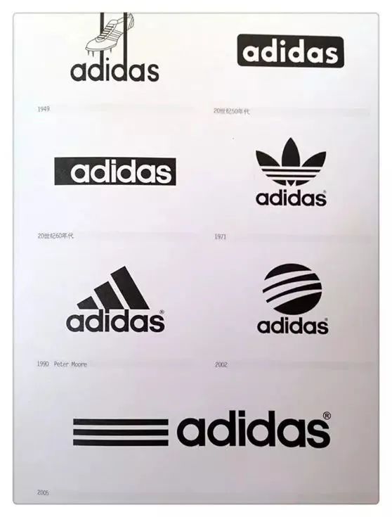 阿迪达斯为什么换字母了,阿迪达斯改logo什么时候换的