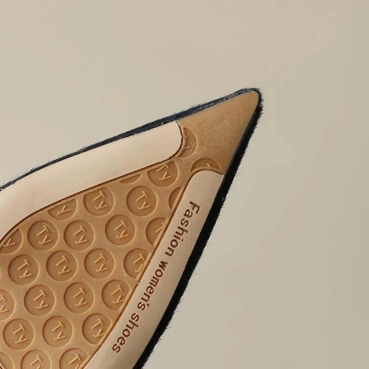 马毛豹纹高跟鞋,马海毛豹纹高跟鞋