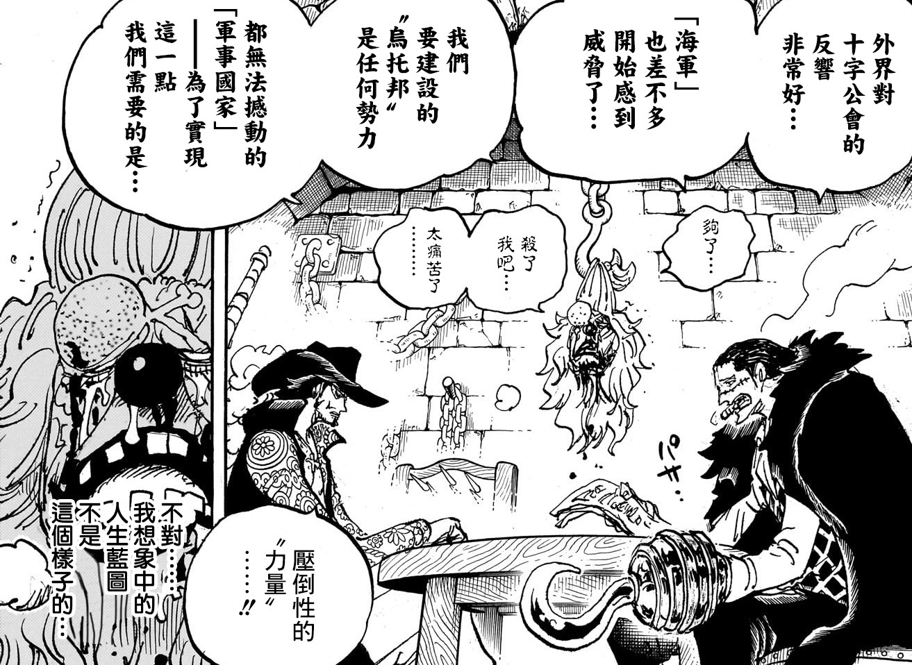 海贼王1056话十字公会都有谁,海贼王1083话