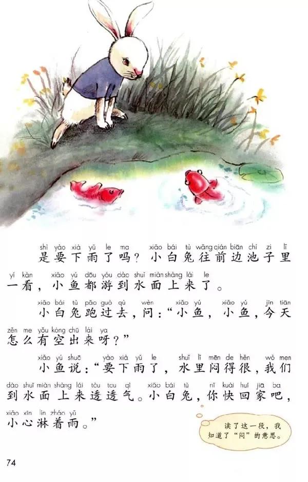 人教版小学语文一年级下册课本（电子版）寒假预习，快收藏