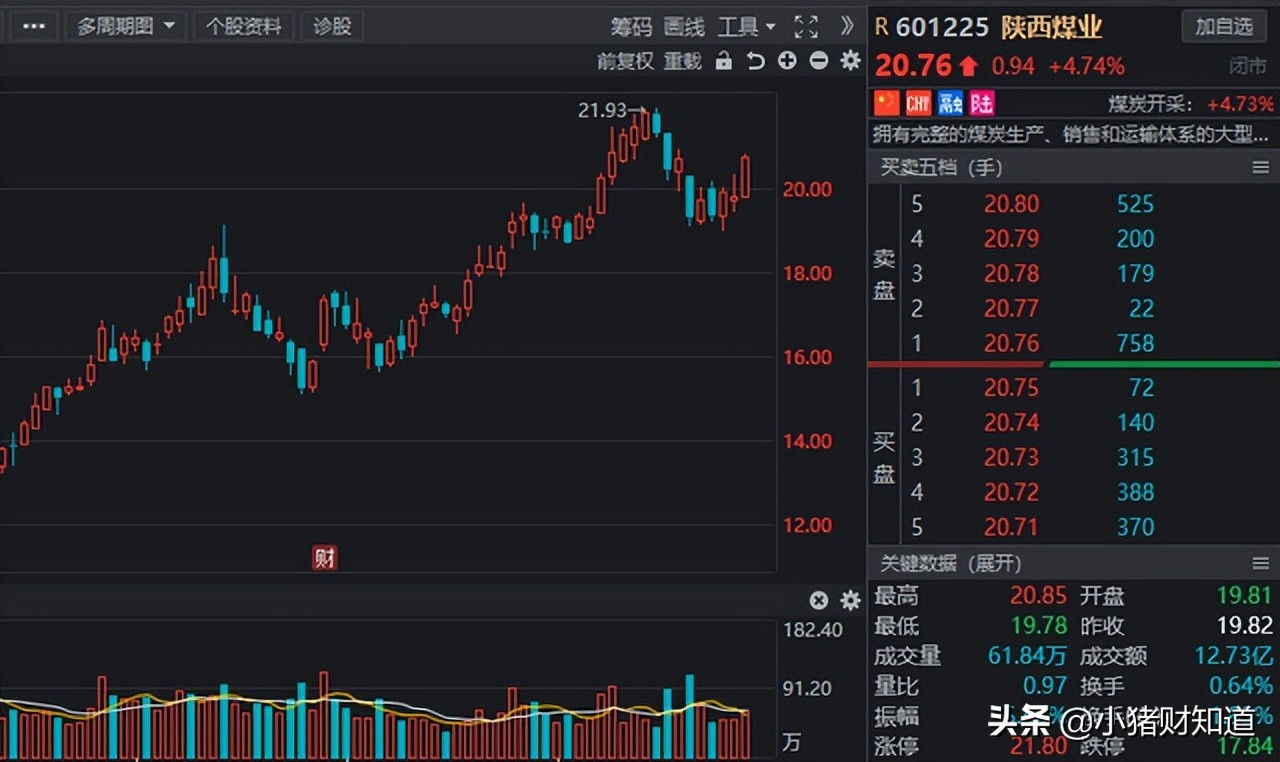 煤炭股业绩持续上涨的有哪些股票,煤炭主升龙头个股