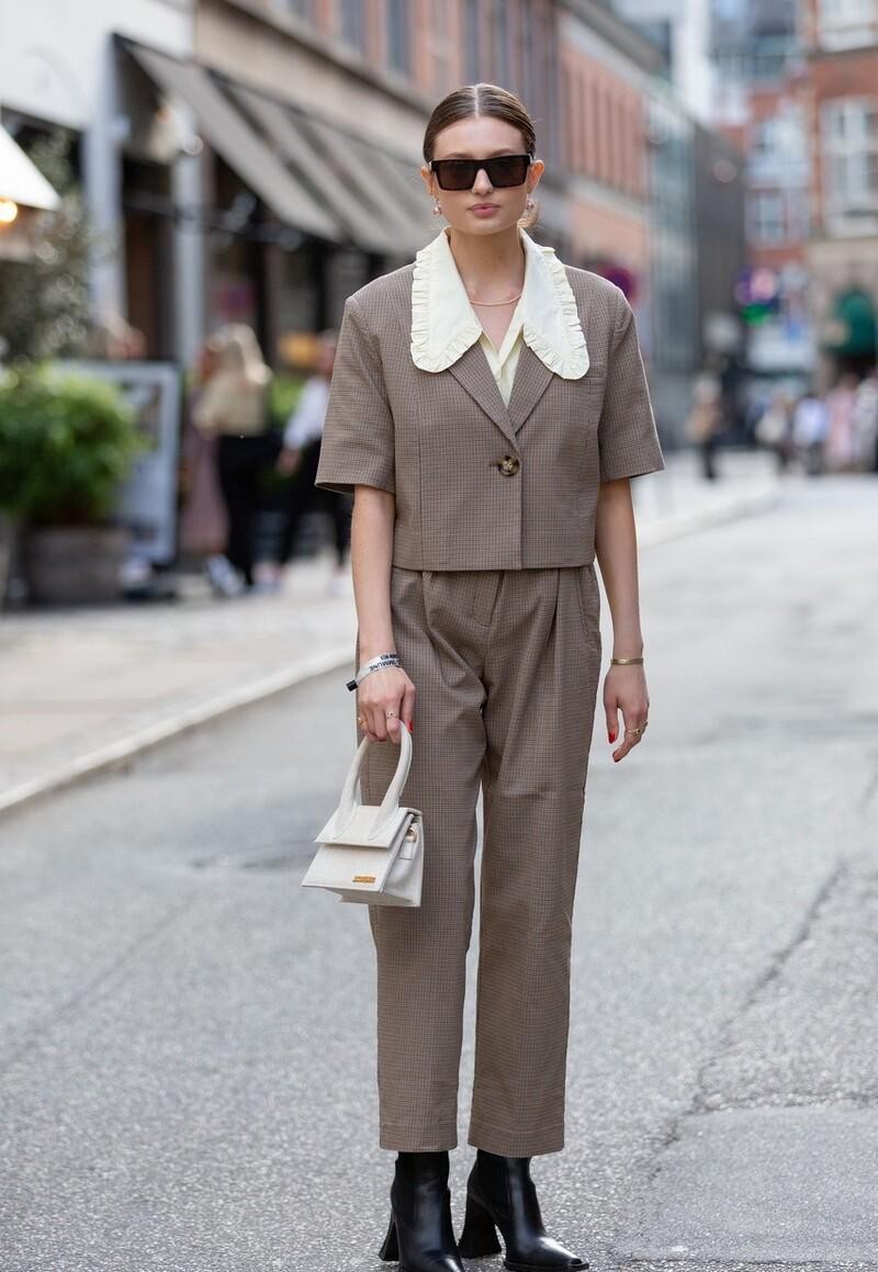 夏季休闲短西装高级感,西装短袖修身内搭高级感